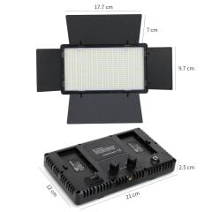 Mamen Panel Led Pro600 Bicolor kamera üstü Işık