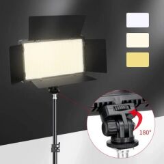 BF Pro Panel Led Pro 600 Bi-Color kamera üstü Işık ( 2 Adet f770 Batarya ve Şarj Aleti hediye )