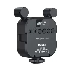 Mamen SML-V03 Çift Mikrofonlu RGB Vlog Işığı