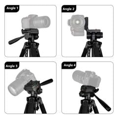 BF Pro 333L Alüminyum Ve ABS  Kamera Ve Fotoğraf Tripod 180-210cm + Tekerlekli Dolly