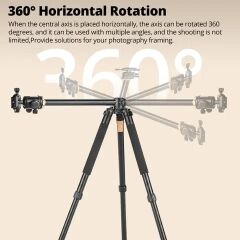 BF Pro 999H Alüminyum Horizantal Multi fonksiyon Tripod-Monopod