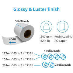 Beyjet Inkjet 15.2x65metre 240gr Fotoğraf Kağıdı Parlak