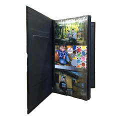 10x15cm 300’lük Çerçeveli Vinleks Deri Albüm Kırmızı