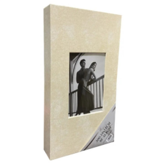 10x15cm 300’lük Çerçeveli Vinleks Deri Albüm Bej