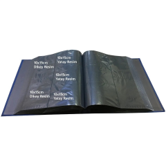 10x15cm 500’lük Çerçeveli Vinleks Deri Albüm Kırmızı