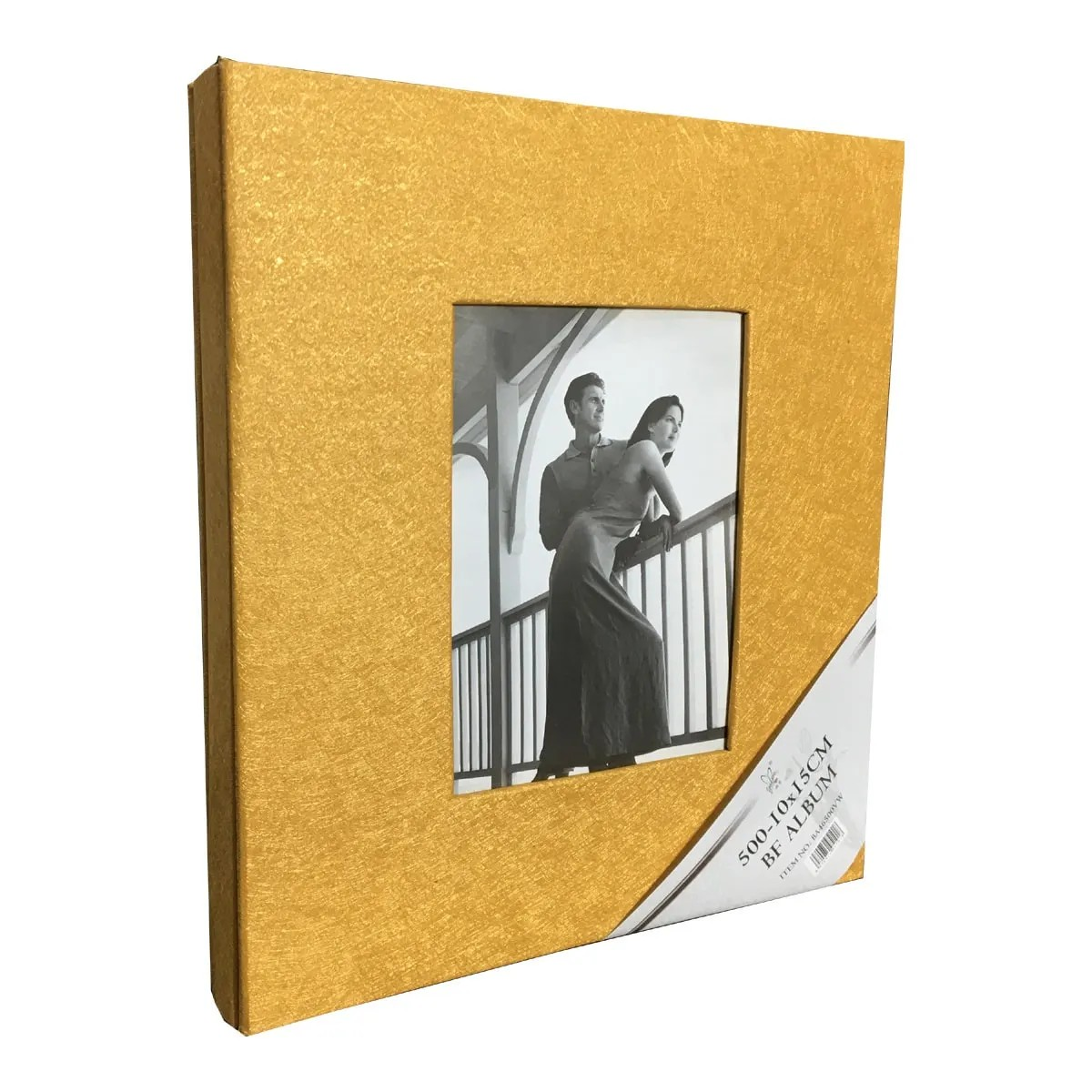 10x15cm 500’lük Çerçeveli Vinleks Deri Albüm Sarı