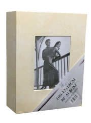 13x18cm 100’lük Çerçeveli Vinleks Deri Albüm Bej