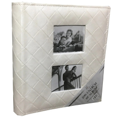 13x18cm 200’lük Hatıra Yazılabilir Çerçeveli Kabartma Vinleks Deri Albüm 3