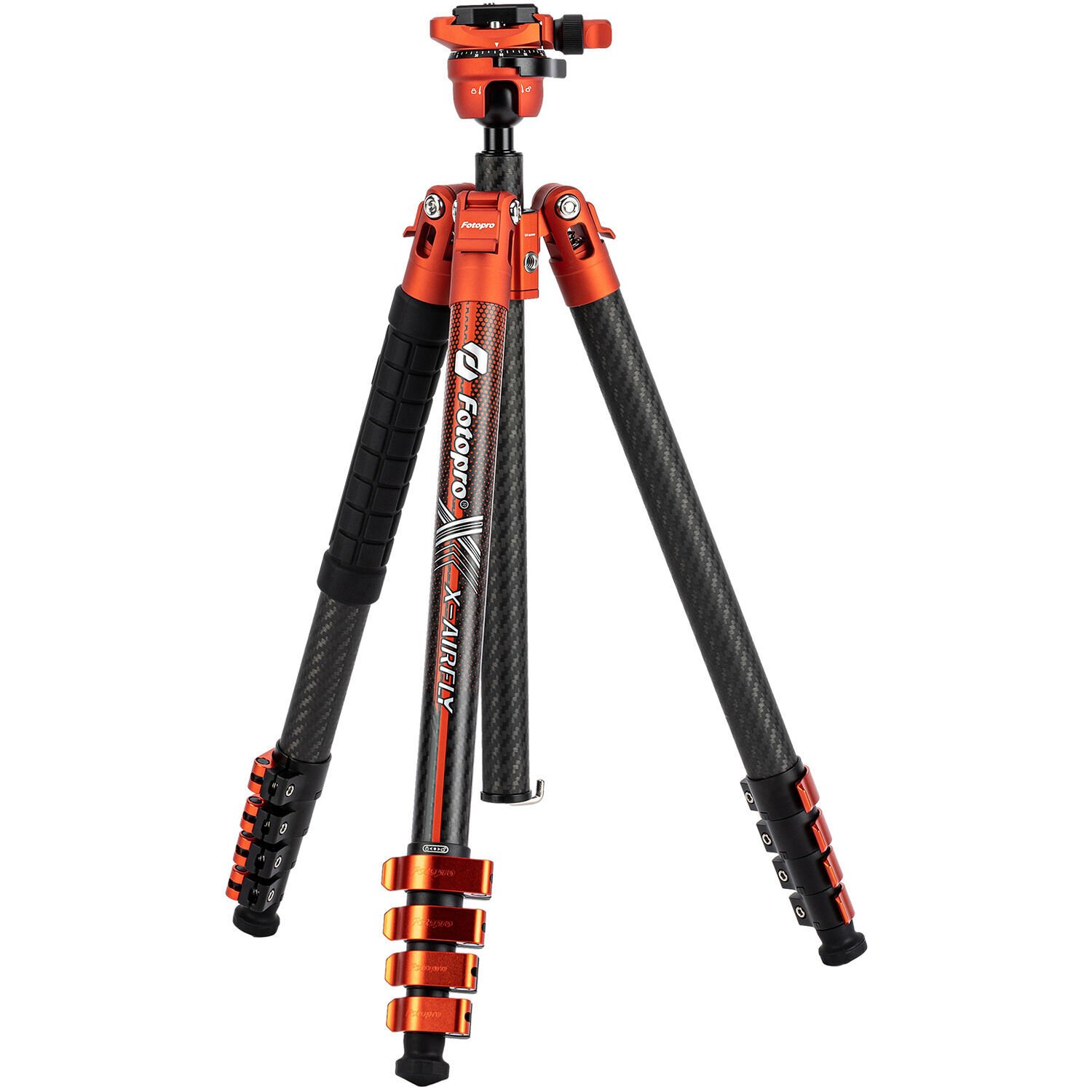 FOTOPRO X-AIRFLY Karbon Fiber Tripod Turuncu