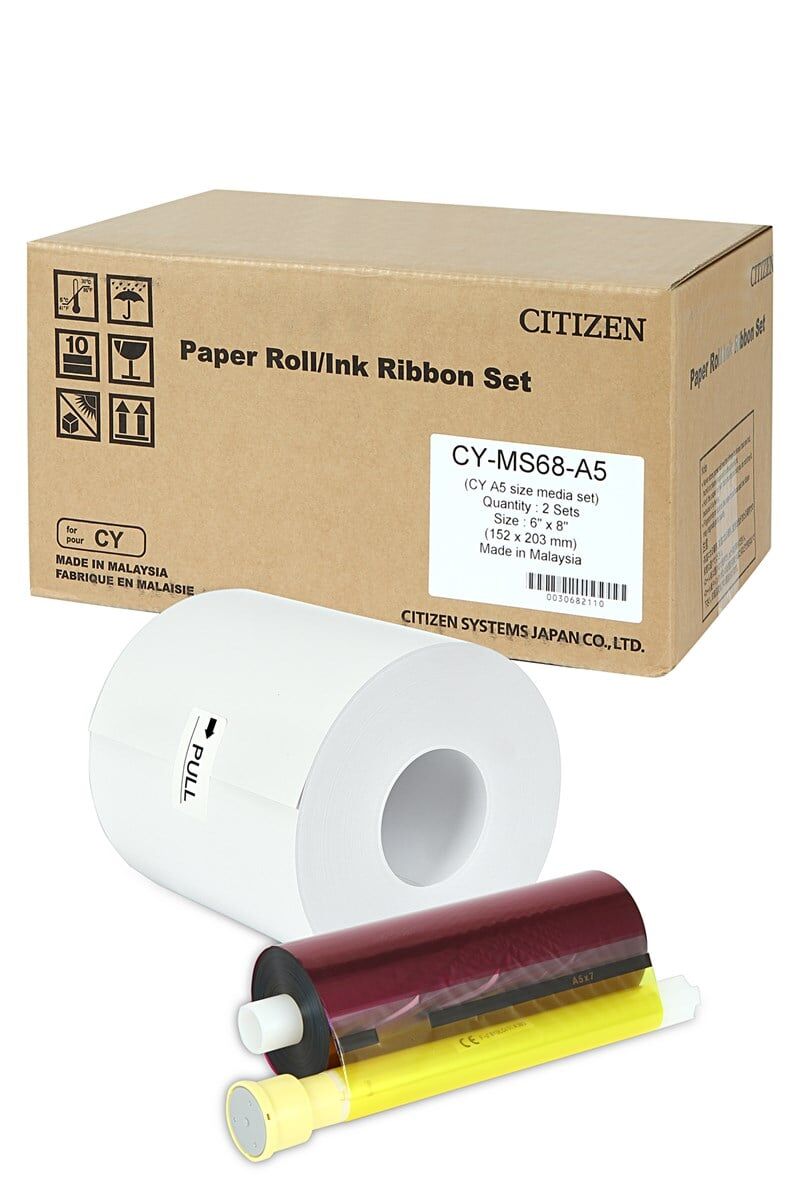Citizen CY-MS 68 6×8″ (15x21cm) Termal Kağıt (2’li Paket 350 Adet)