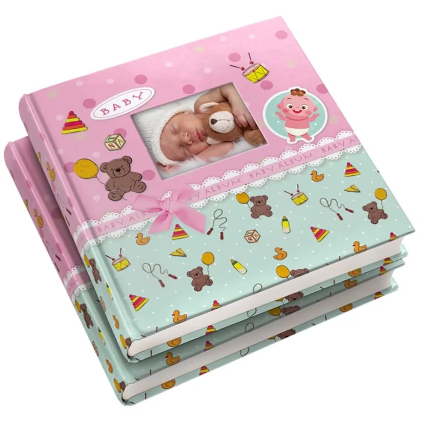 10x15 200'lük Bebek Albümü Pembe