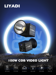 Liyadi S100 COB Flaş 100 watt Sürekli Işık AC Güç Adaptörlü