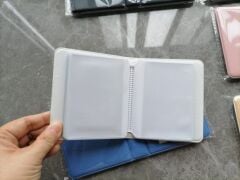 Instax Mini Albüm-48Fotoğraf Kapasiteli 6x9cm 8Renk Beyaz-Siyah-pembe ve Mavi