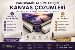 Kanvas 61X 30m Rulo Fotoğraf Kağıdı – Mat 240gr
