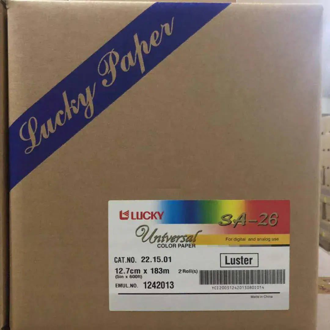 Lucky 12.7x183m Glossy RA Minilab Baskı Kağıdı