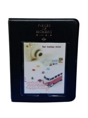 Instax Mini Albüm-48Fotoğraf Kapasiteli 6x9cm 6 Renk Siyah
