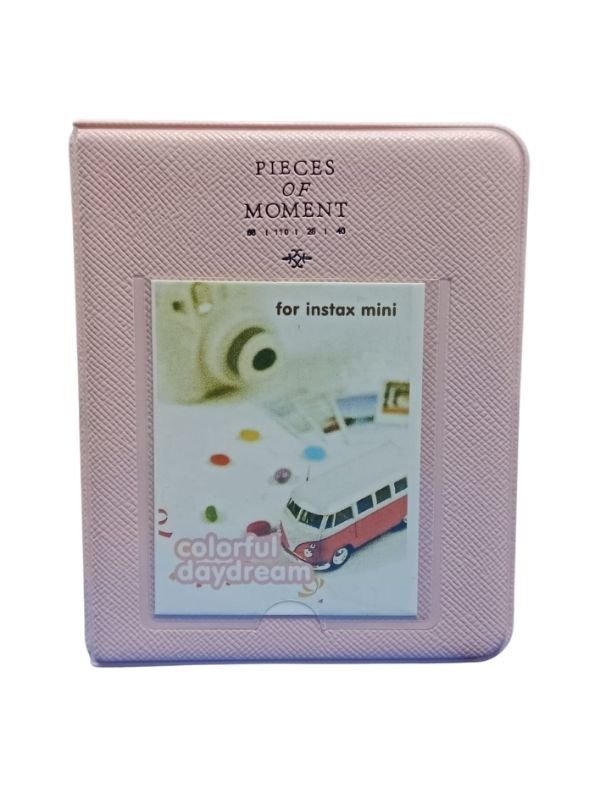 Instax Mini Albüm-48Fotoğraf Kapasiteli 6x9cm 6 Renk Pembe