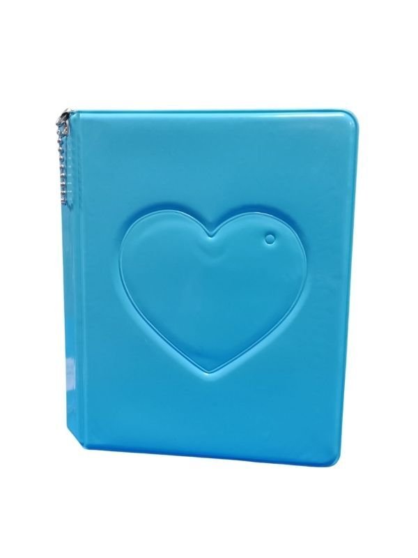 Instax Mini Albüm-64 Fotoğraf Kapasiteli 6x9cm  4 Renk Siyah-Mor-pembe ve Mavi Açık Mavi
