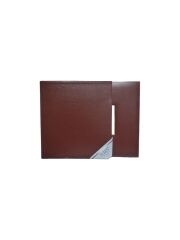 10x15cm 600’lük Pencereli Kutulu  Deri Albüm Box Kahverengi