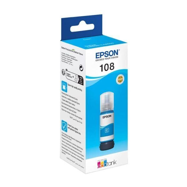 Epson 108 Serisi EcoTank Fotoğraf Mürekkepleri L18050/L8050 – 70 ml C