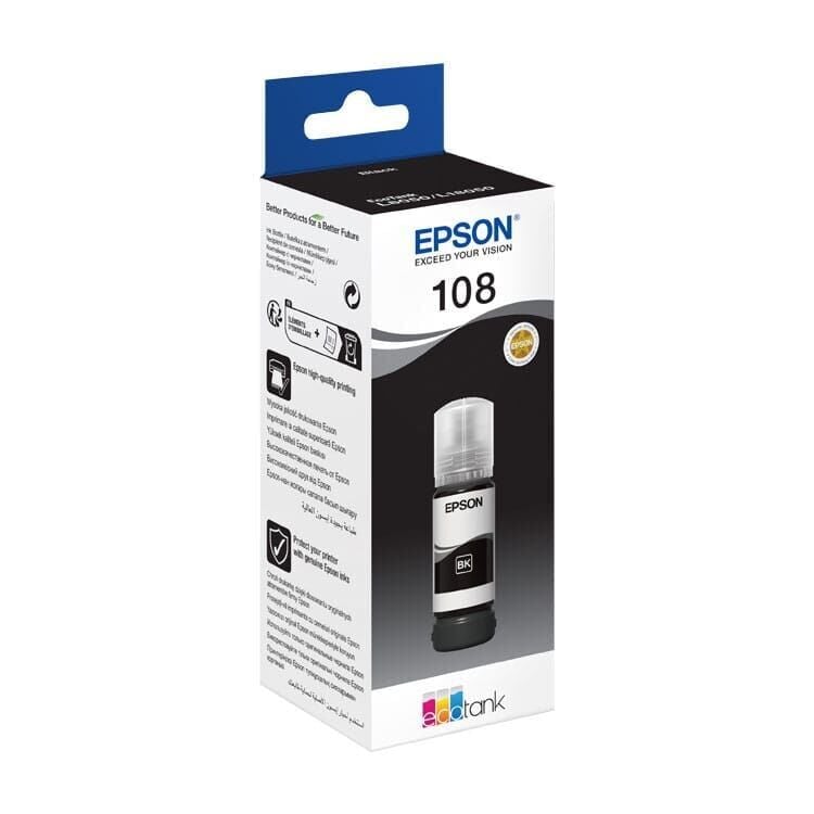 Epson 108 Serisi EcoTank Fotoğraf Mürekkepleri L18050/L8050 – 70 ml BK