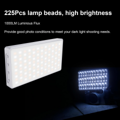 Liyadi LR225 Pro RGB Led Video Işığı Cep Boy Mini Fotoğraf Işığı 24 Efektli