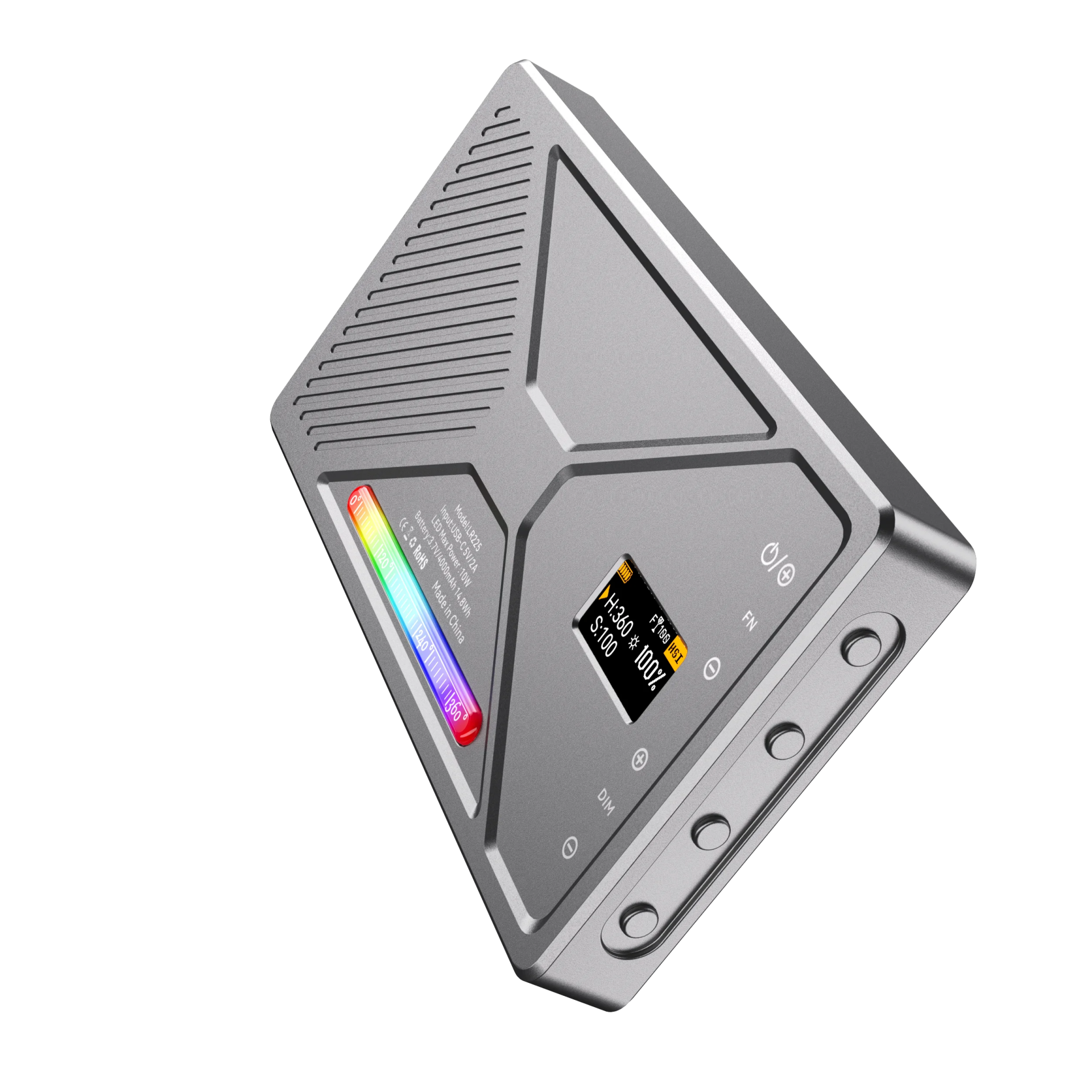 Liyadi LR225 Pro RGB Led Video Işığı Cep Boy Mini Fotoğraf Işığı 24 Efektli